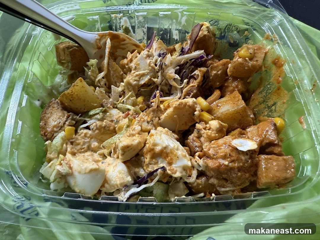 Salad in a Plastic Container