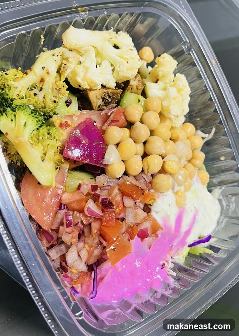 Salad in a to-go container