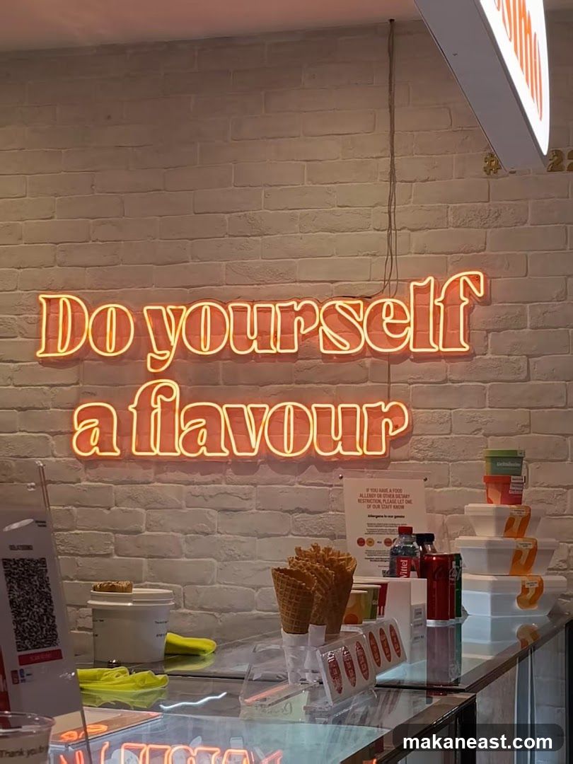 Neon Sign and Ice Cream Cones
