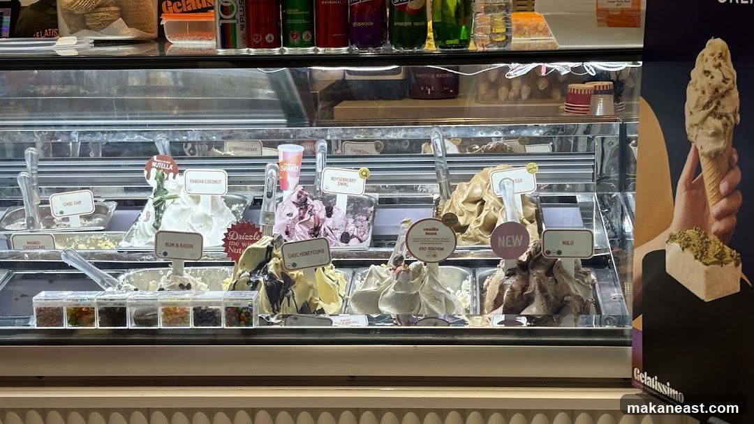 Gelatissimo Ice Cream Display