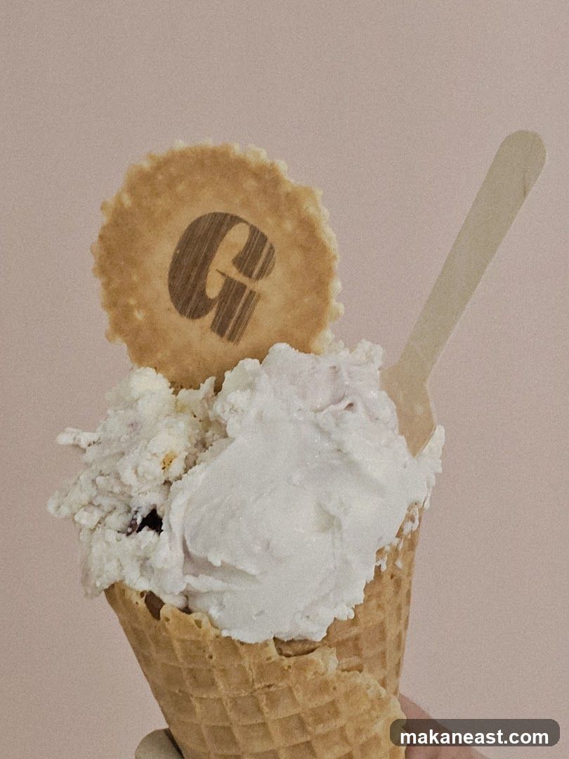 Ice Cream Cone with G Logo Wafer