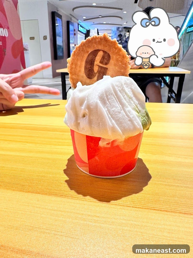 Ice Cream Cup with Cookie