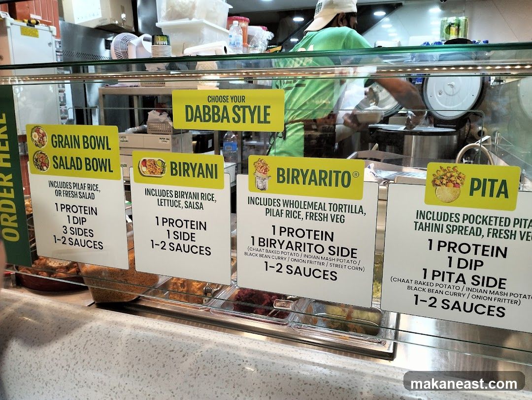 DABBA STYLE MENU