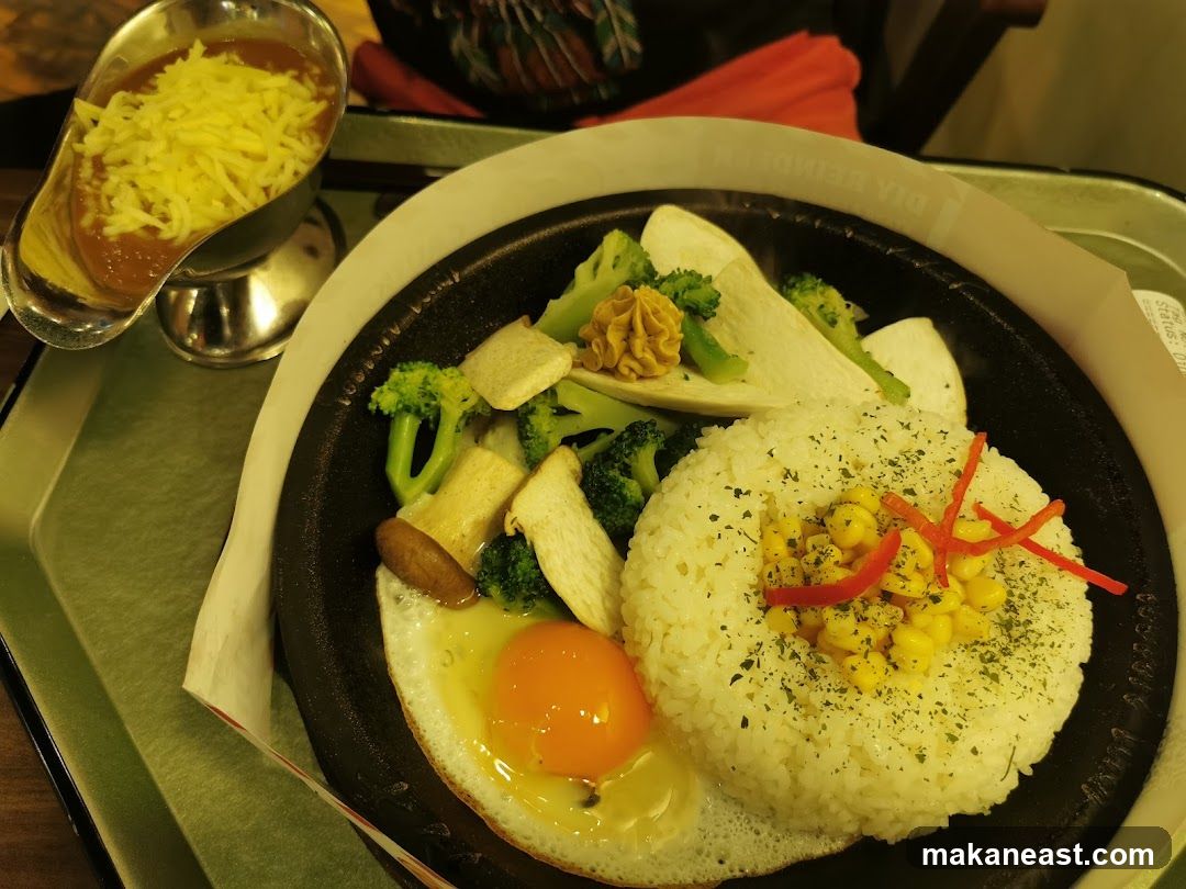 Steaming Hot Plate Meal