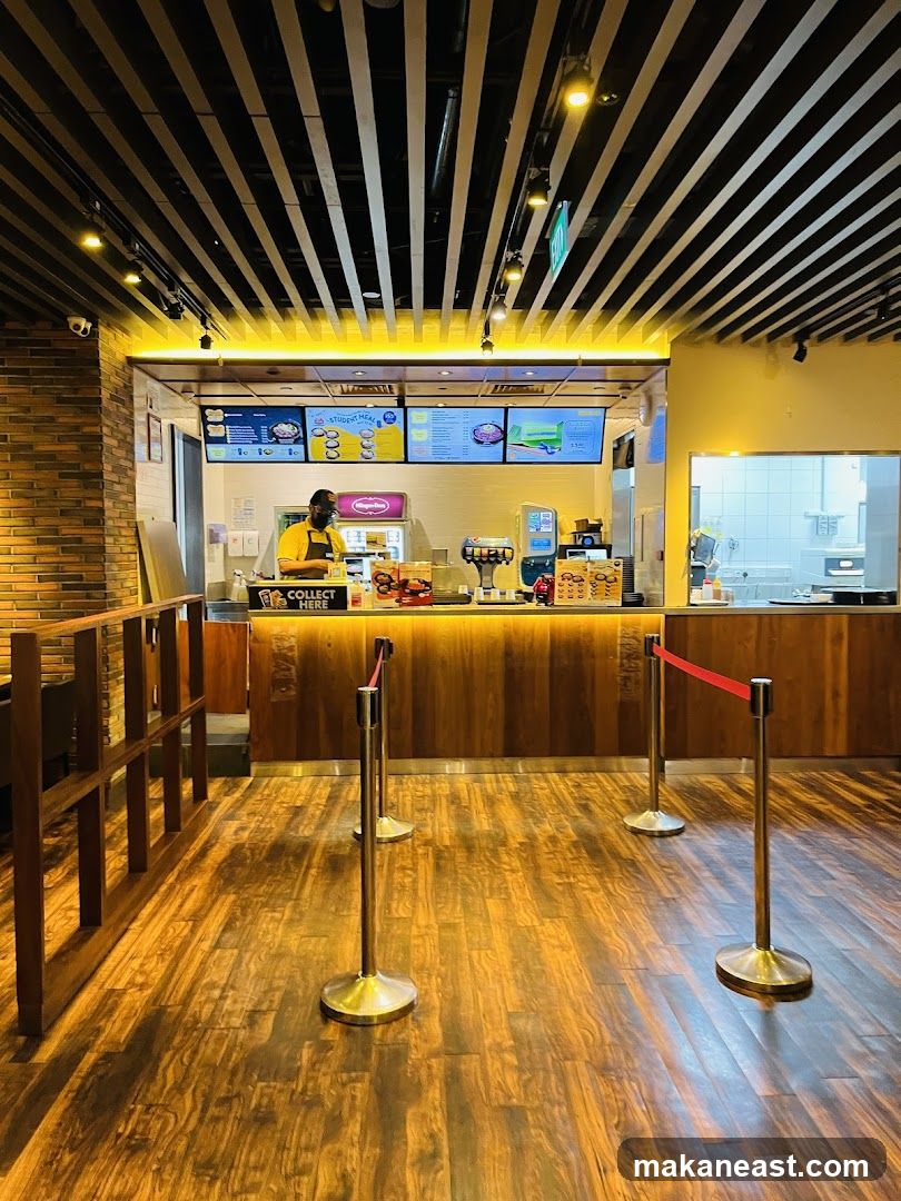 Restaurant Counter with Menu Boards