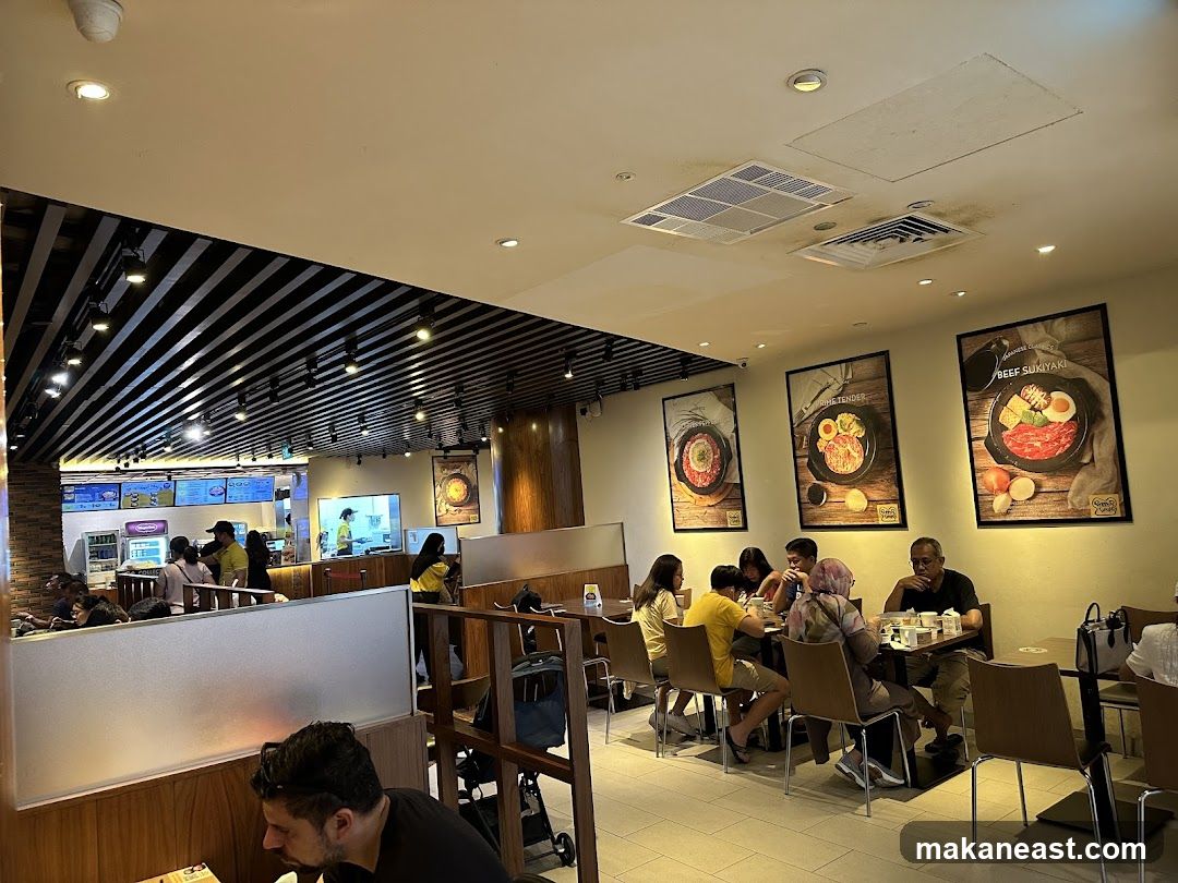 Restaurant Interior with Food Posters