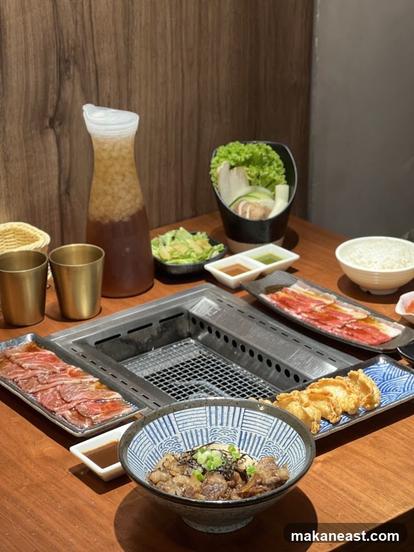Table Setting for a Barbecue Meal