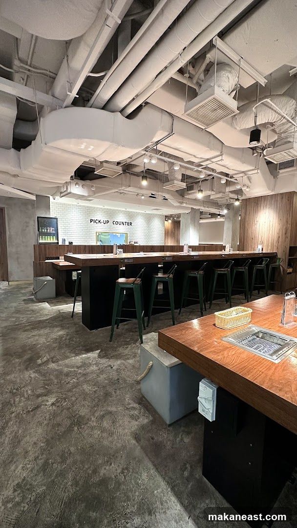 Restaurant Interior with Pick-Up Counter