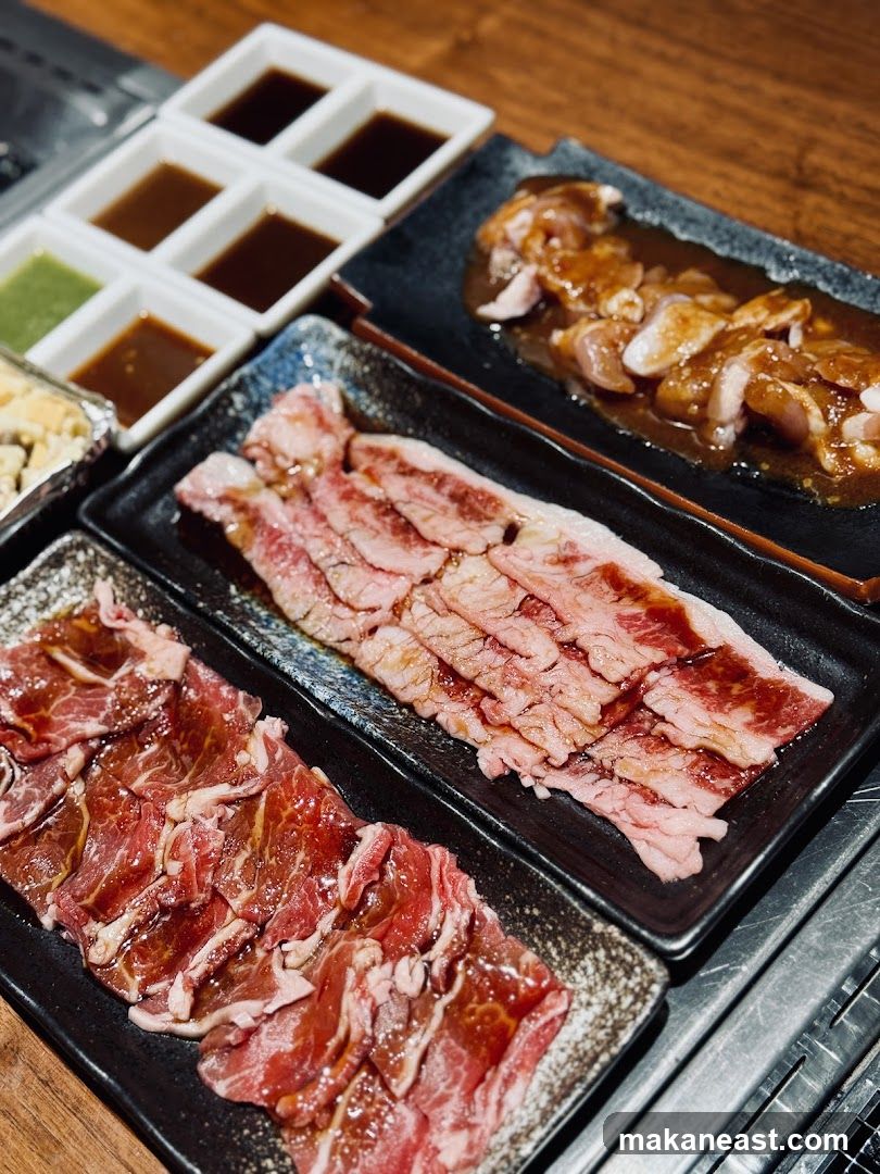 Marinated Meats and Dipping Sauces