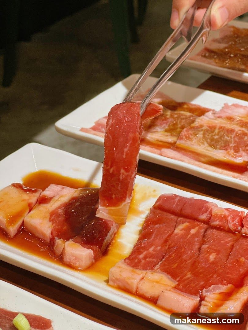 Marinated Sliced Raw Meat