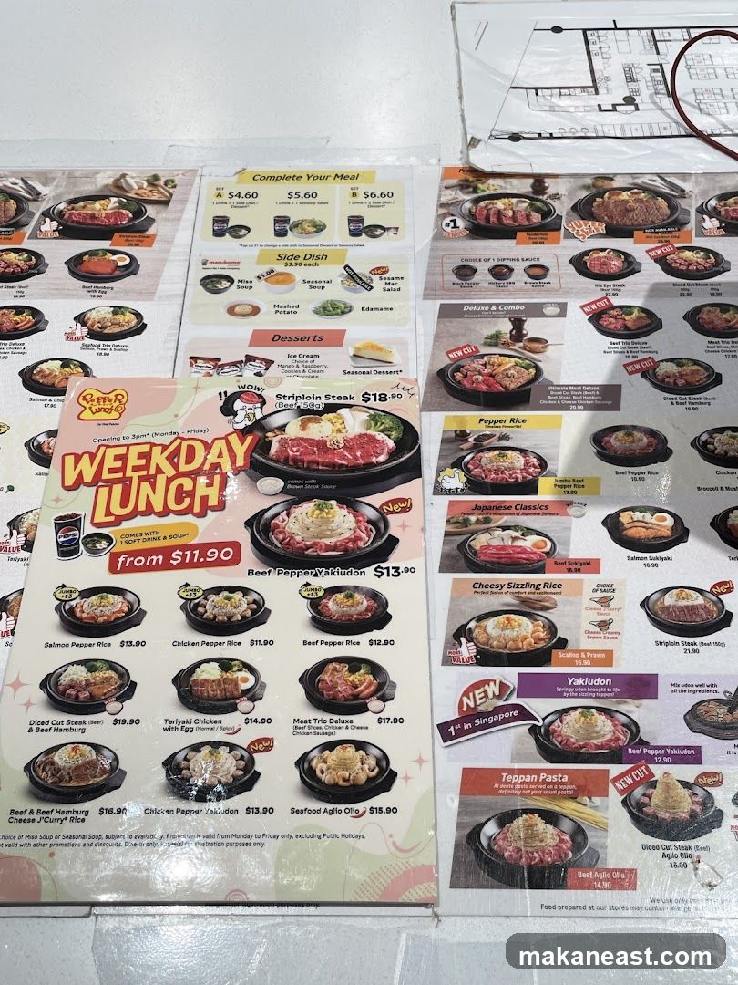 Pepper Lunch Menu
