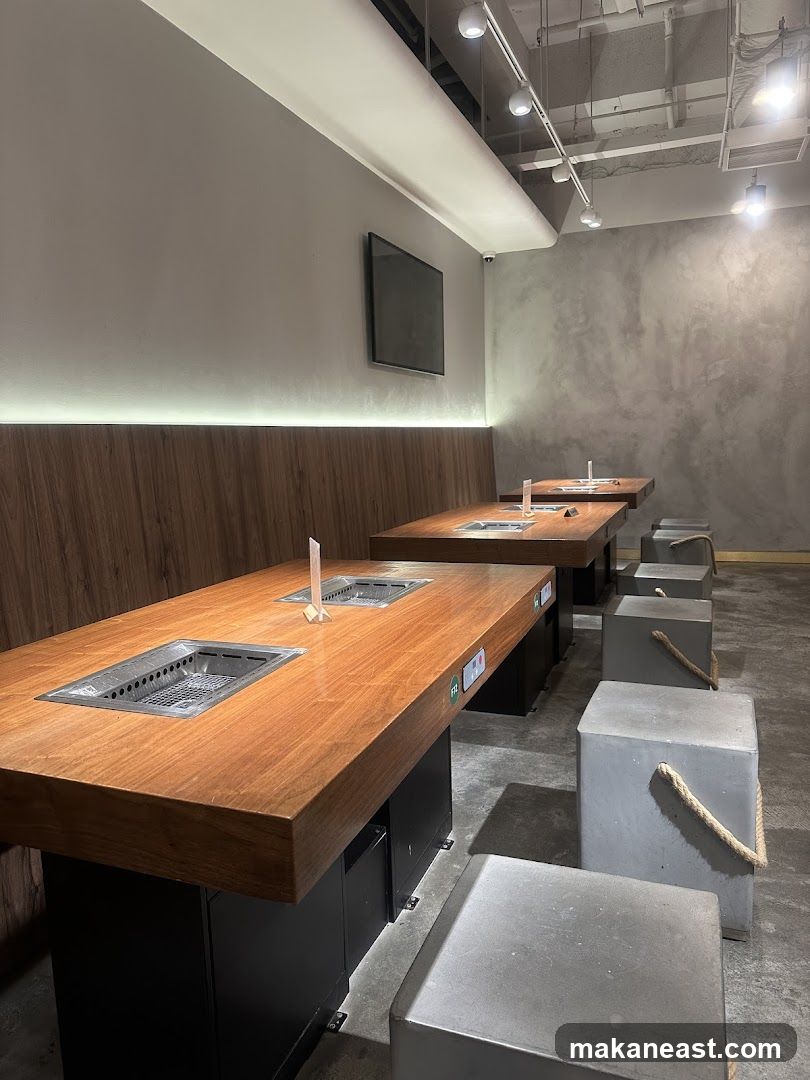 Restaurant Interior with Grills