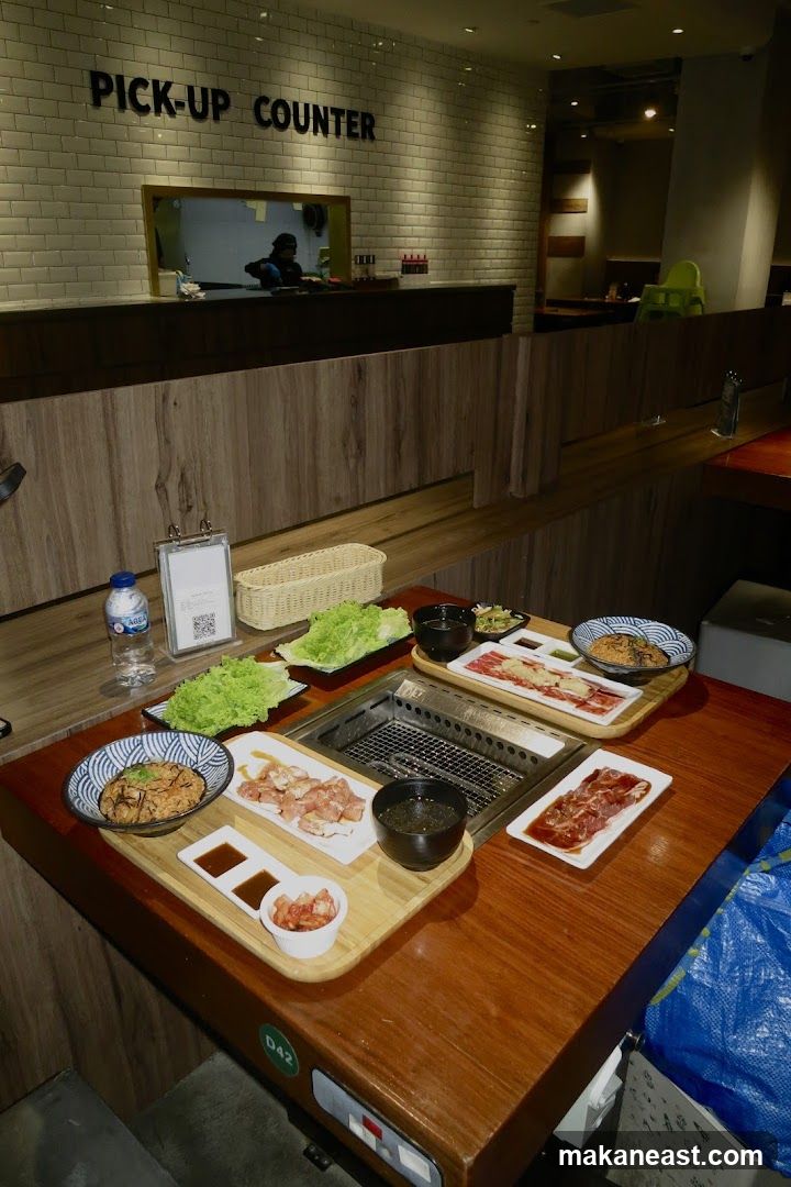 Table setting for Korean BBQ
