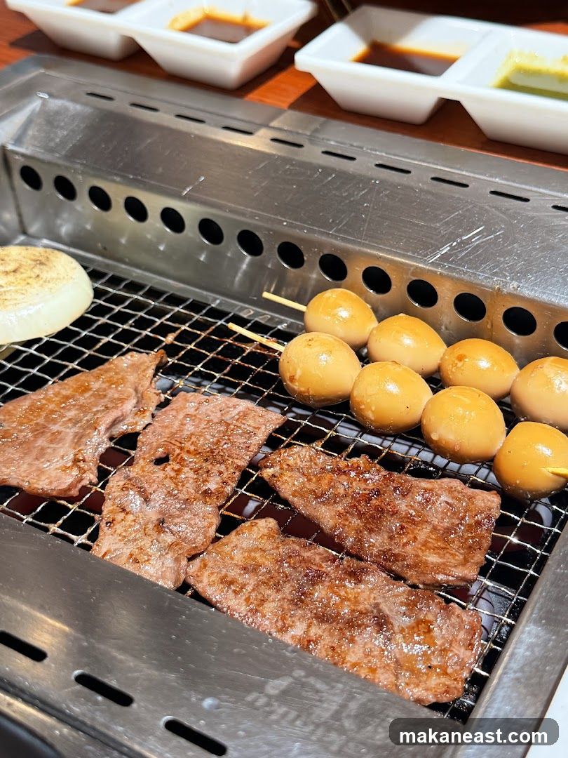 Grilling Meat and Eggs
