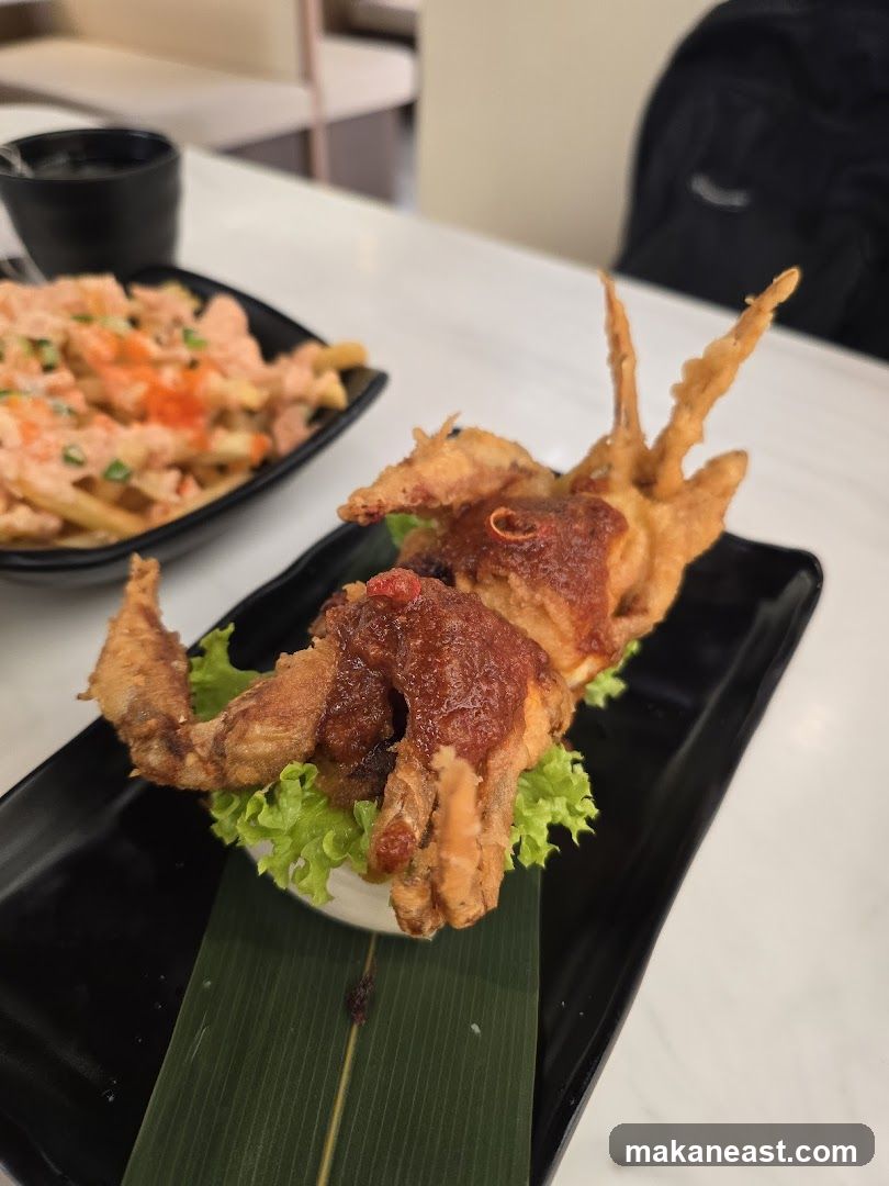Fried Soft Shell Crab and Fries