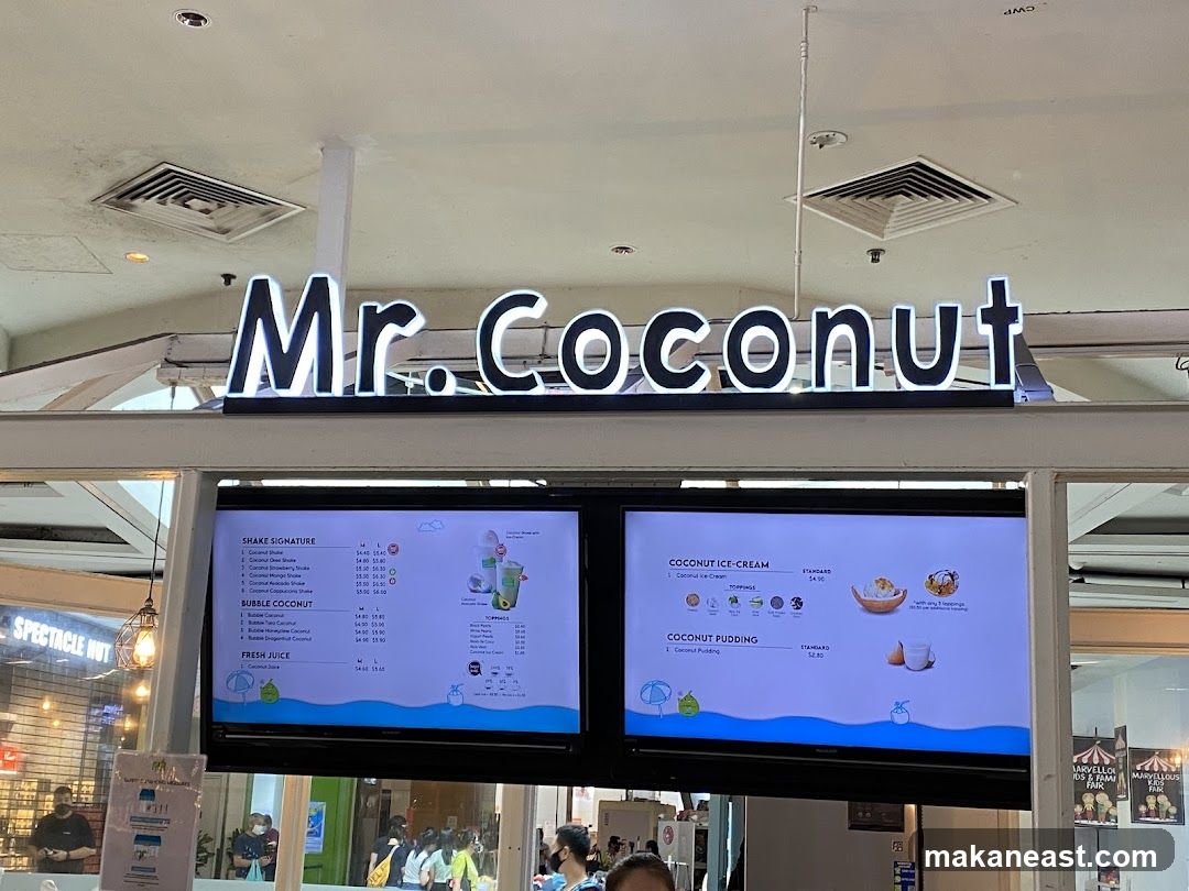Mr. Coconut Menu