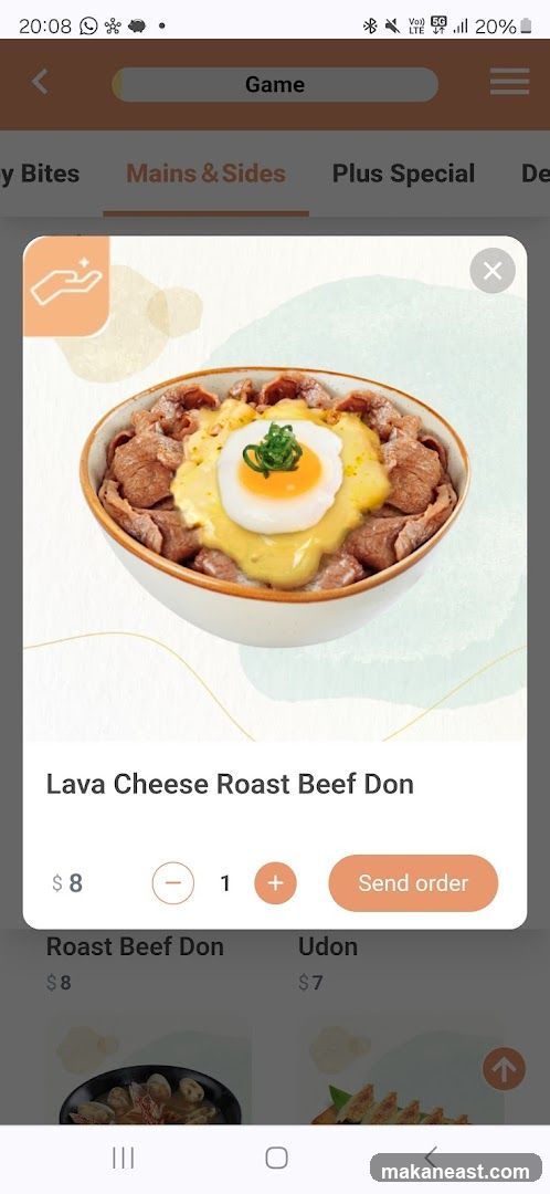 Lava Cheese Roast Beef Don