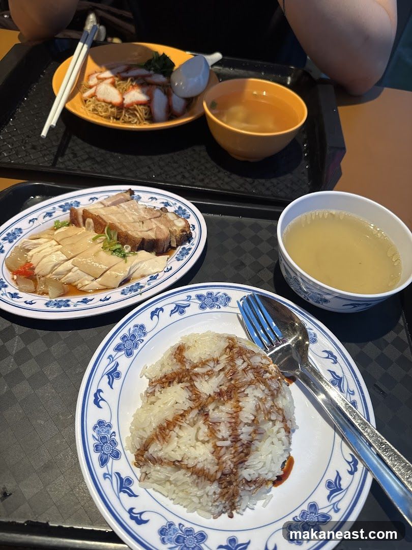 Hainanese Chicken Rice and Noodles