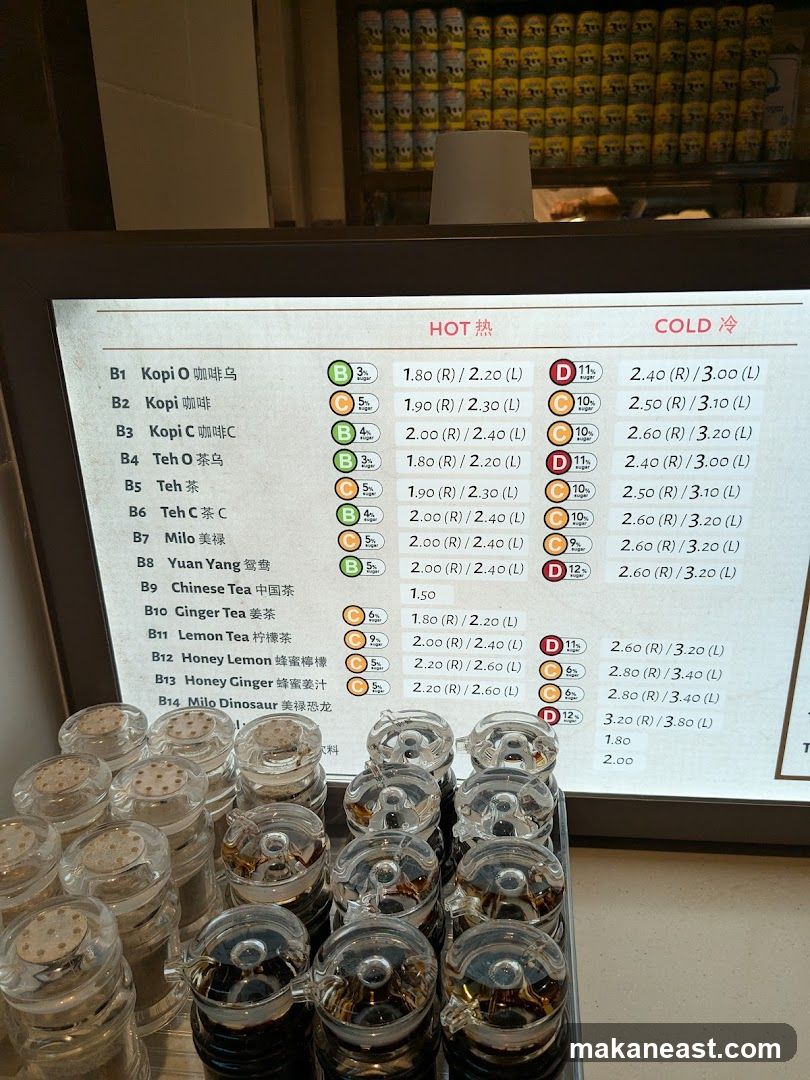 Hot and Cold Drinks Menu