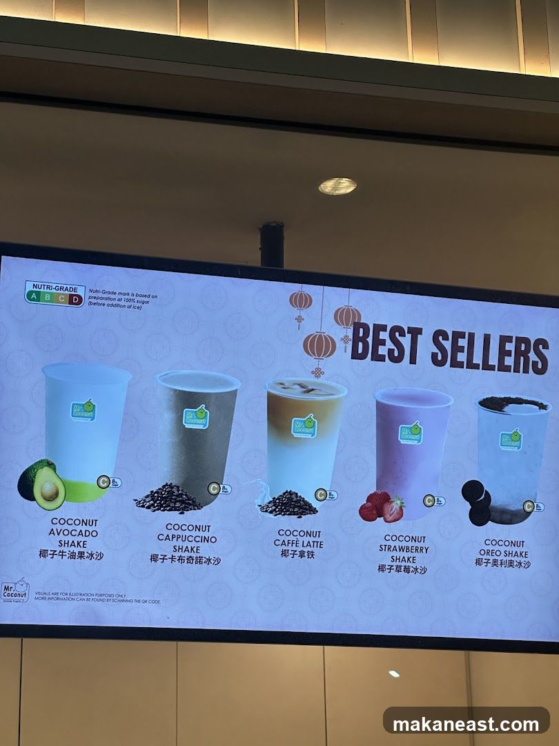 Best Sellers Menu