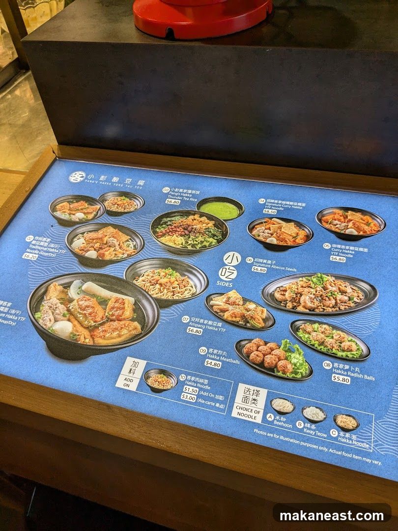 Pang's Hakka Yong Tau Foo Menu