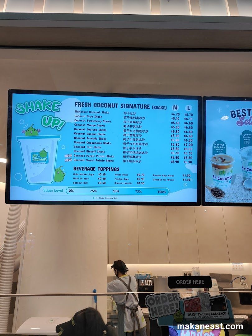 Fresh Coconut Signature Shakes