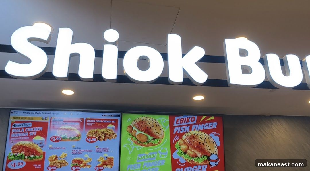 Shiok Burger Menu