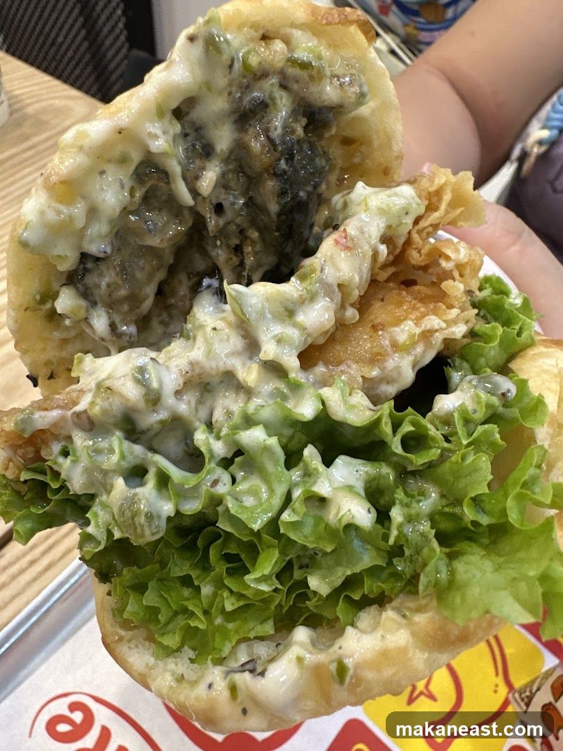 Burger with Lettuce and Sauce