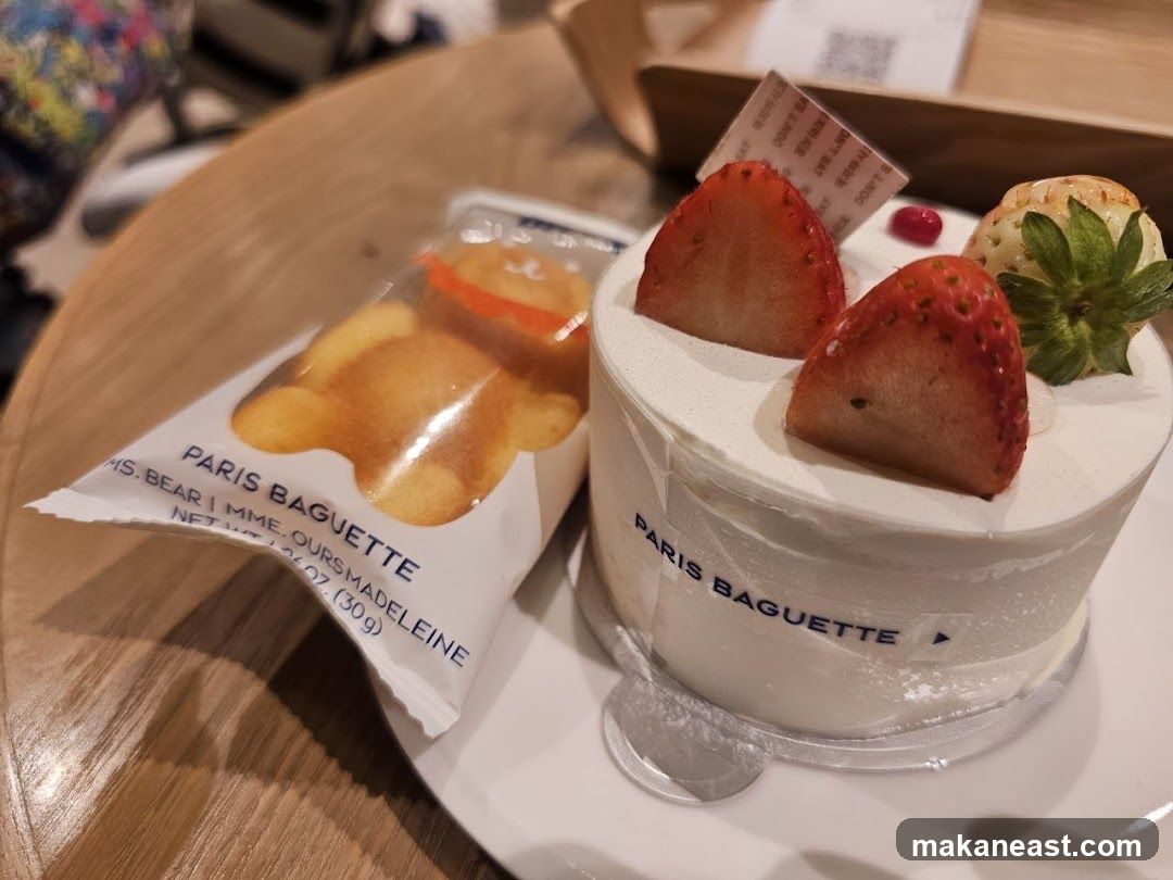 Paris Baguette Cake and Madeleine
