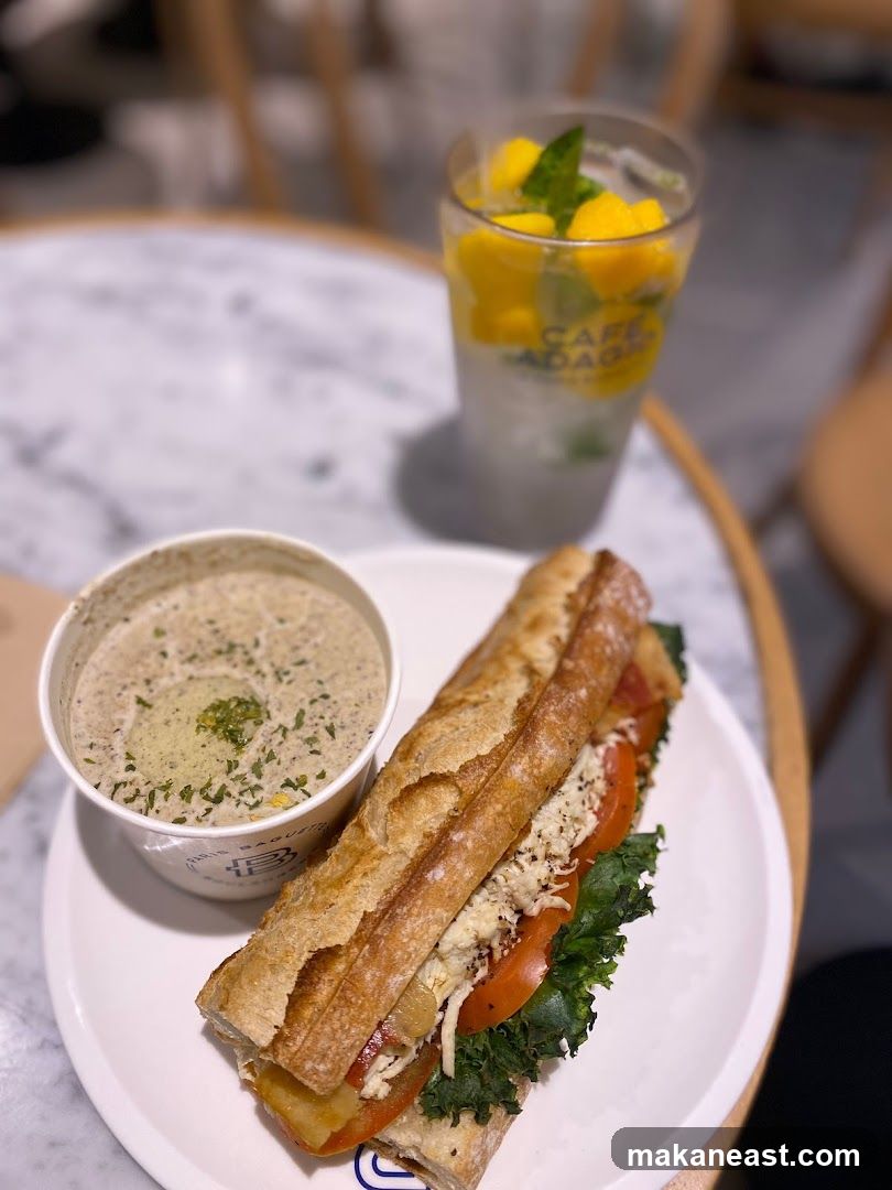 Sandwich and Soup Meal