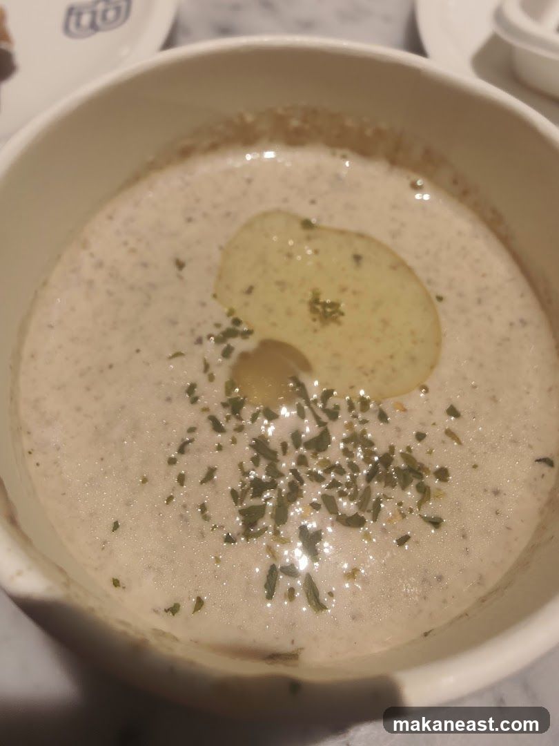 Creamy Soup with Garnish