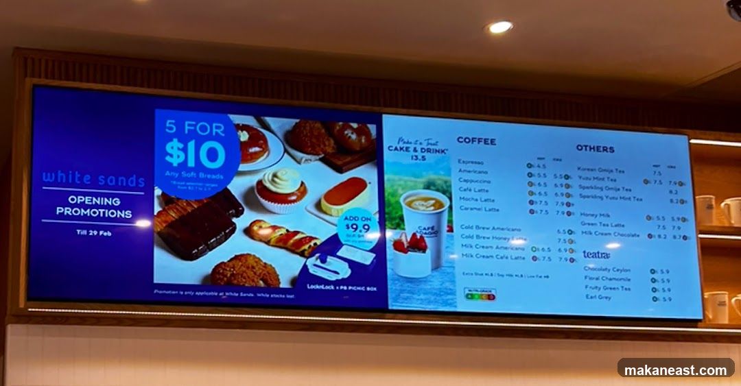 Cafe Menu and Promotions