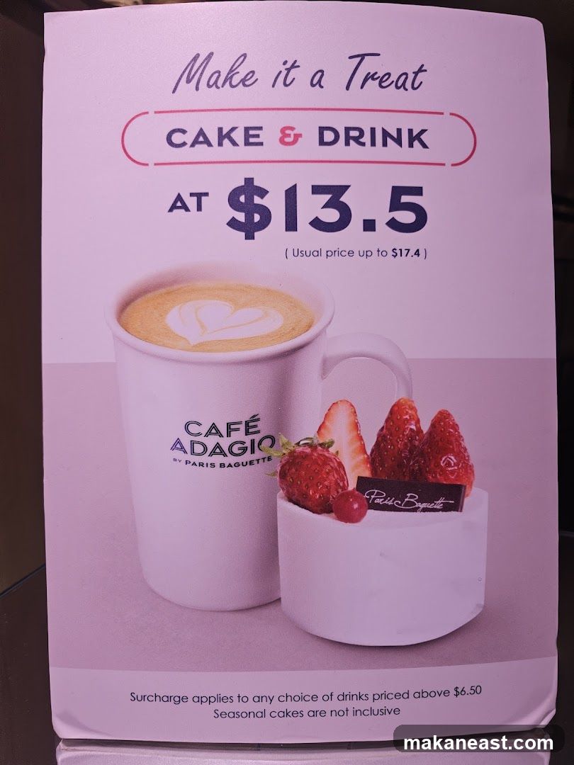 Cake and Drink Promotion
