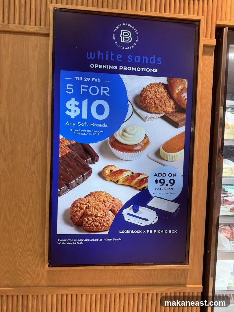 Paris Baguette White Sands Opening Promotions