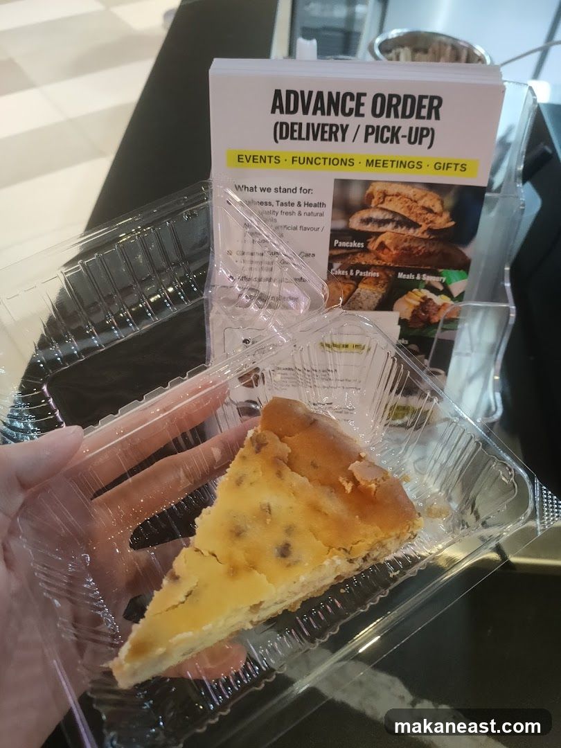 Advance Order Flyer with Cheesecake Slice