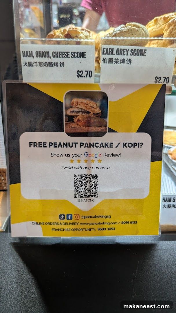 Promotion for Free Peanut Pancake/Kopi