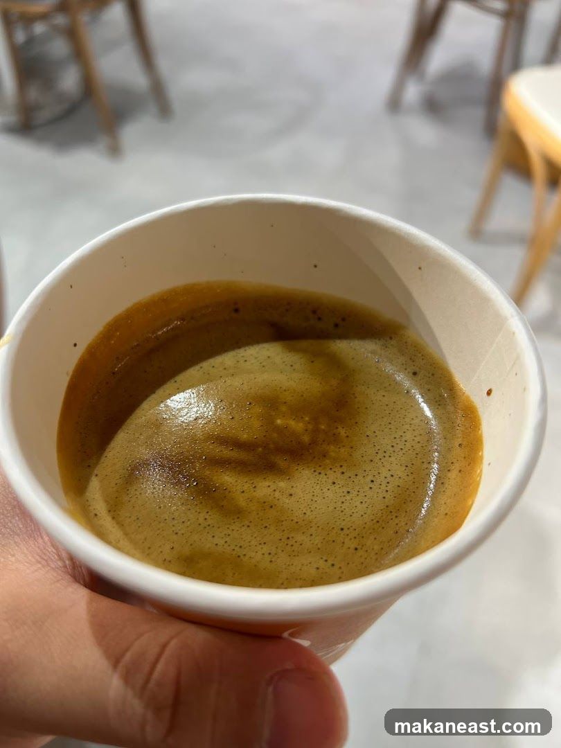Coffee in a paper cup