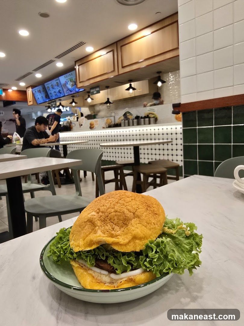 Burger with Lettuce and Onion