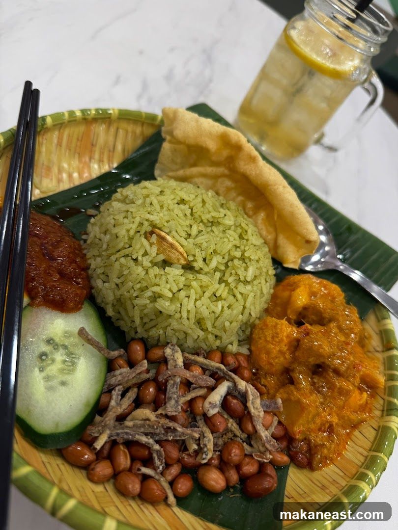 Nasi Lemak with Drink