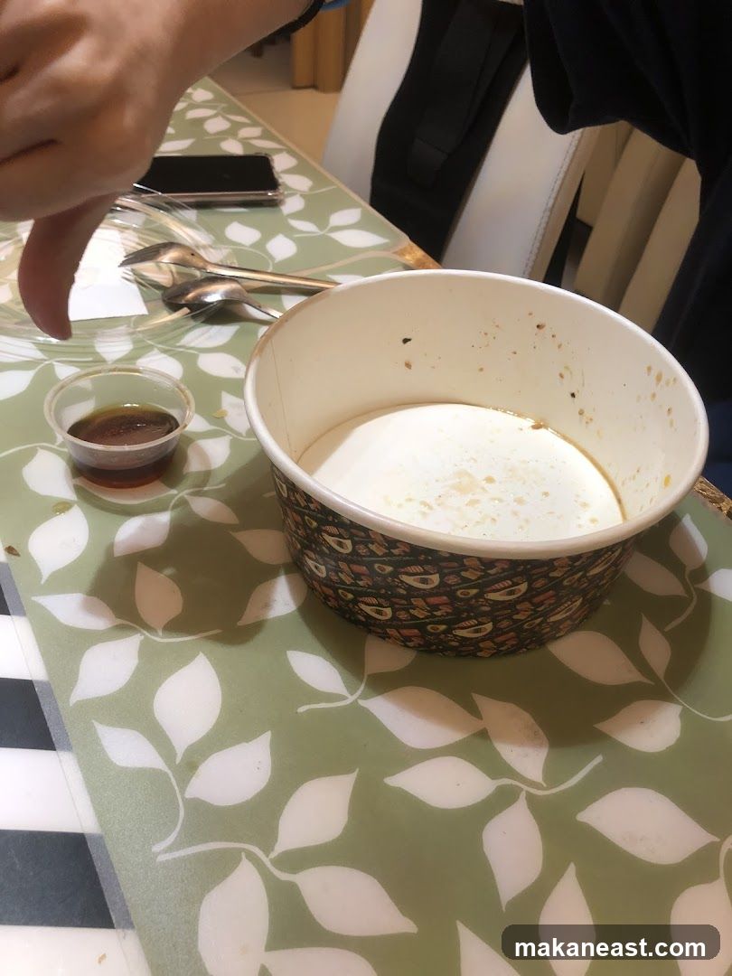 Food Container with Sauce