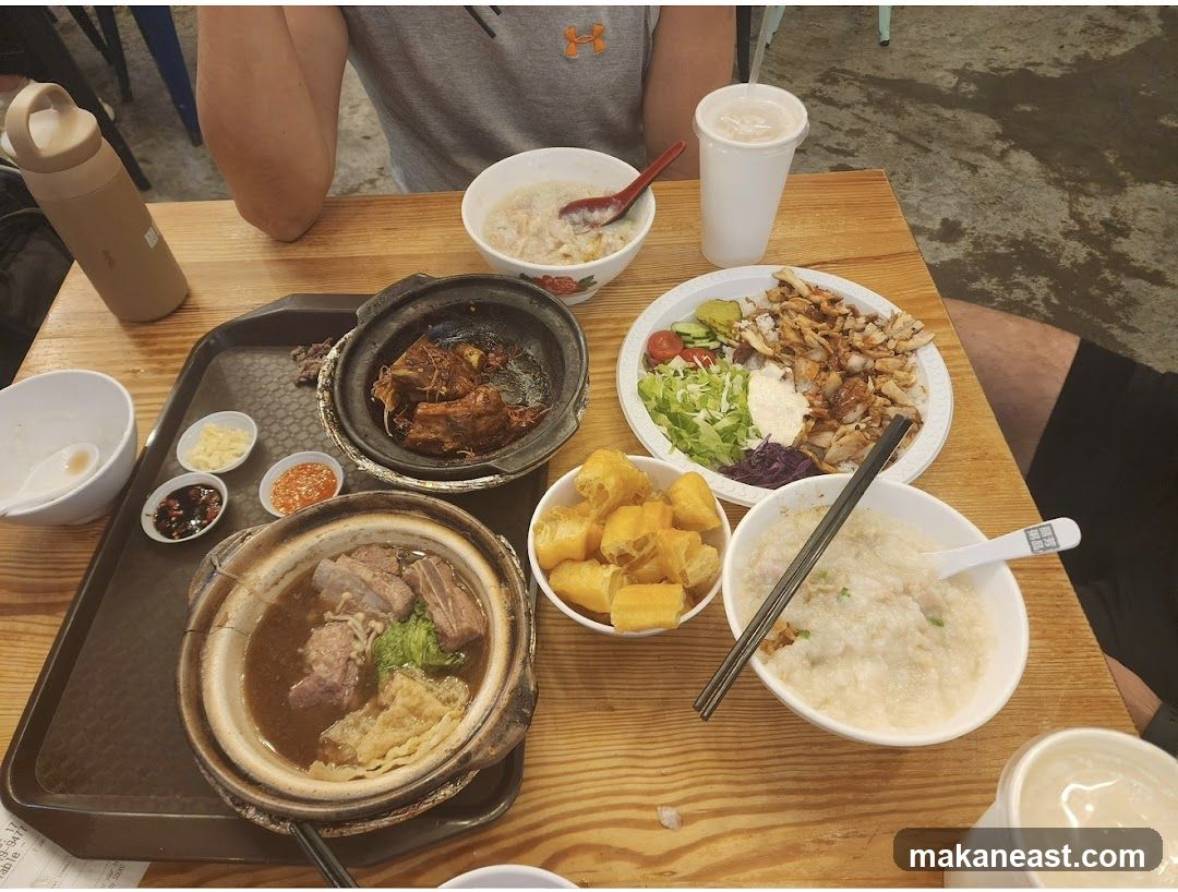 Table with various dishes
