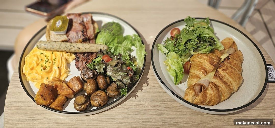 Breakfast Platter and Croissant