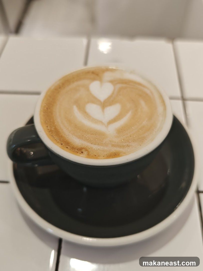 Latte with Heart Art