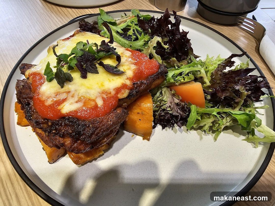 Savory Dish with Salad
