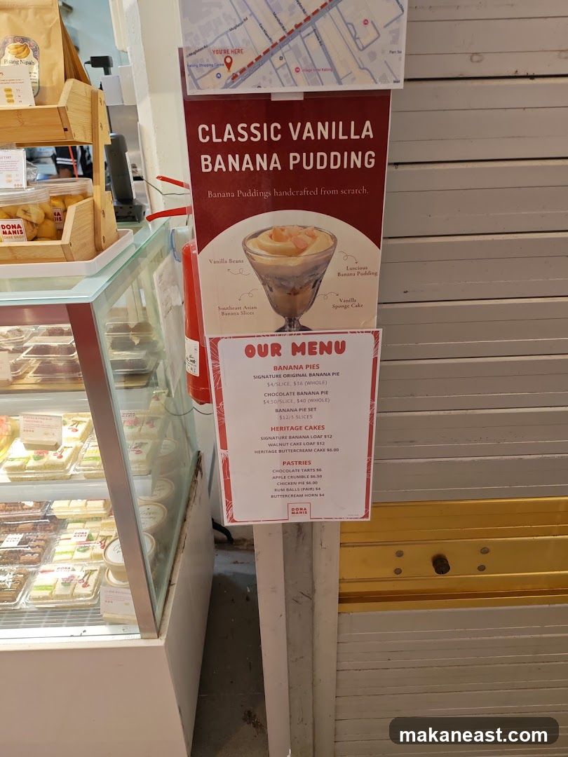 Menu and Desserts