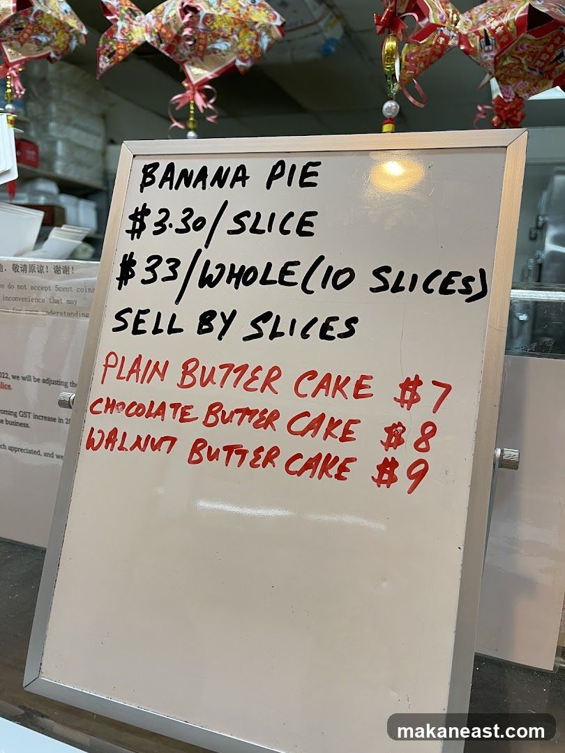 Dessert Menu