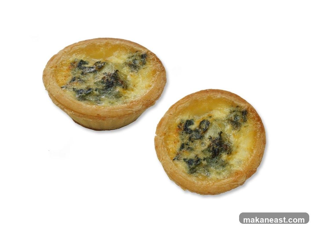Two Spinach and Cheese Quiches