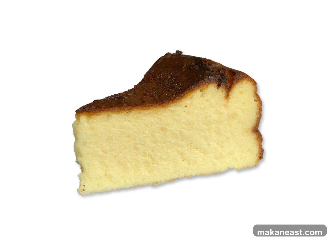 Slice of Burnt Basque Cheesecake