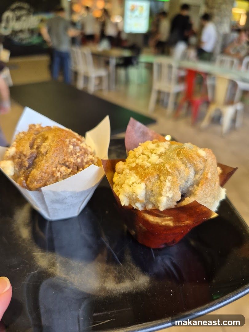 Two Muffins on a Plate