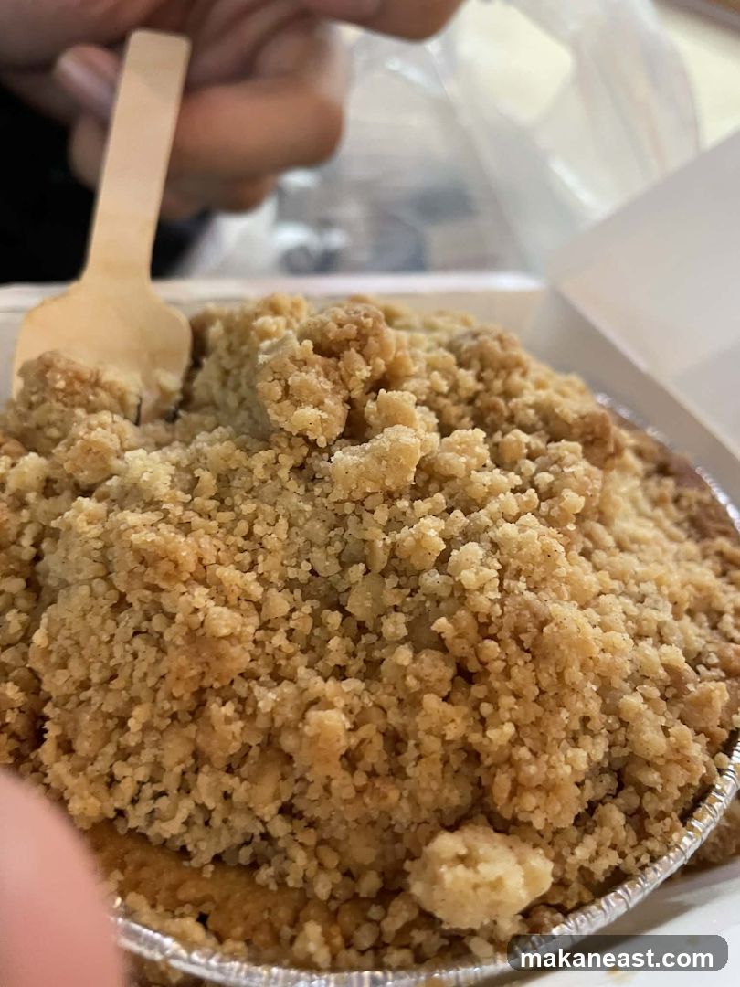 Dessert with Crumble Topping